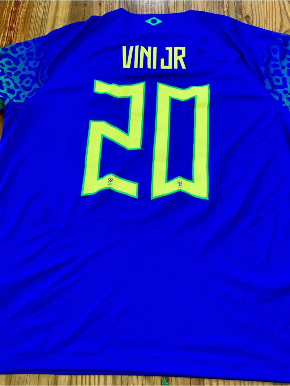 Brazil Vini  Jr. Nike 2022 2023 Away Jersey Dri-Fit Adv Size XL DN0617-433 # 20 - Picture 8 of 12